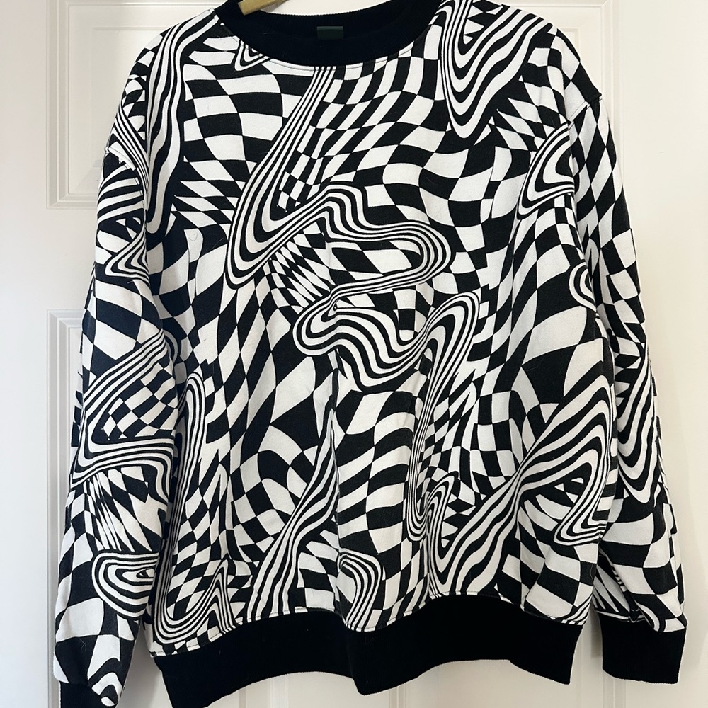 Wild Fable Optical Illusion Crewneck Sweater